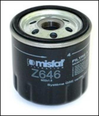 MISFAT Z646 - Filter za ulje www.molydon.hr