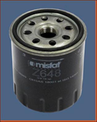 MISFAT Z648 - Filter za ulje www.molydon.hr