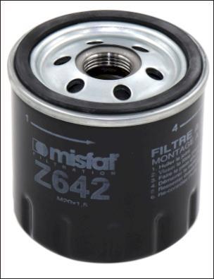 MISFAT Z642 - Filter za ulje www.molydon.hr