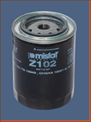 MISFAT Z102 - Filter za ulje www.molydon.hr