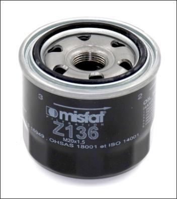 MISFAT Z136 - Filter za ulje www.molydon.hr