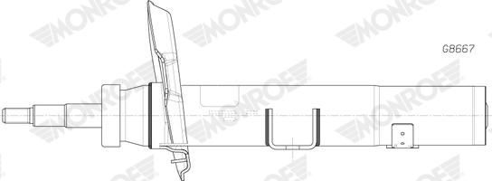 MONROE G8667 - Amortizer www.molydon.hr