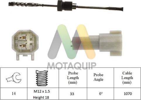 Motaquip LVET432 - Senzor, temperatura Ispušnih plinova www.molydon.hr