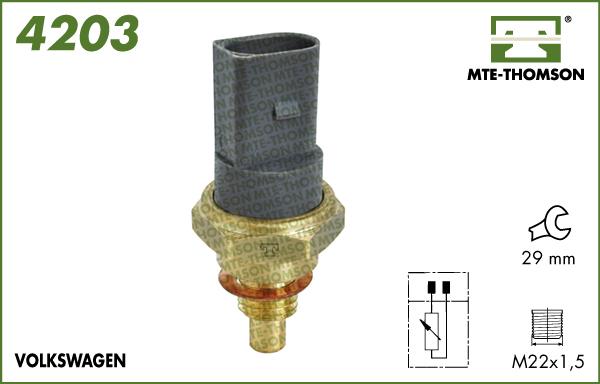 MTE-Thomson 4203 - Senzor, temperatura rashladne tekućinu www.molydon.hr