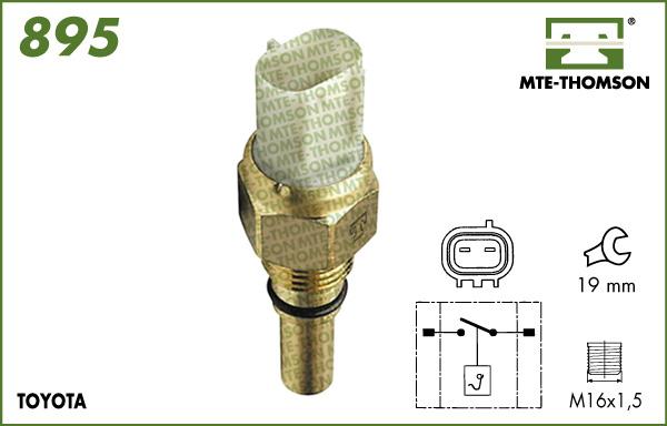 MTE-Thomson 895 - Prekidač temperature, ventilator radijatora / klima uređaja www.molydon.hr