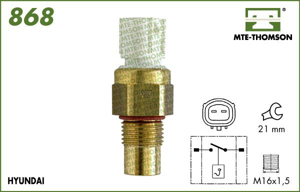 MTE-Thomson 868 - Prekidač temperature, ventilator radijatora / klima uređaja www.molydon.hr
