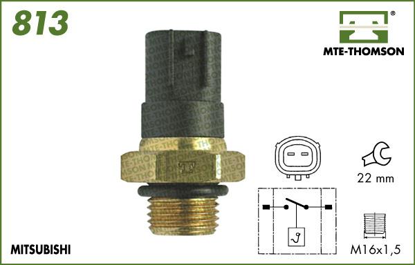 MTE-Thomson 813 - Prekidač temperature, ventilator radijatora / klima uređaja www.molydon.hr