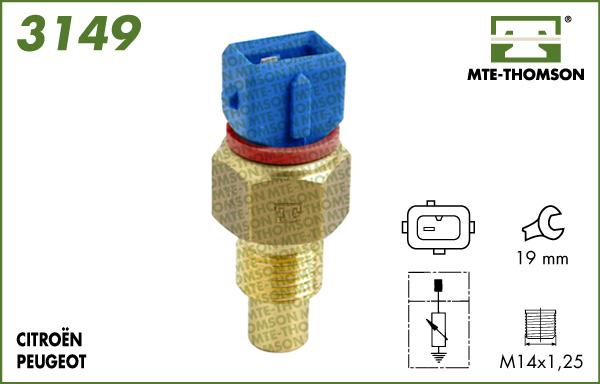 MTE-Thomson 3149 - Senzor, temperatura rashladne tekućinu www.molydon.hr