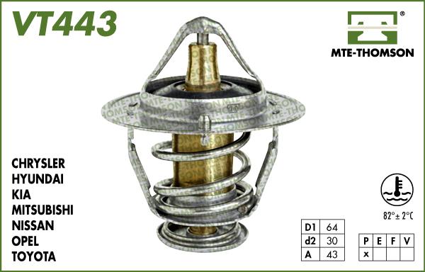 MTE-Thomson VT443.82 - Termostat, rashladna tekućinu www.molydon.hr