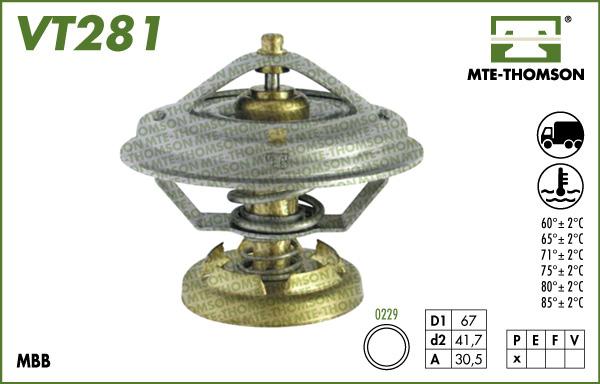 MTE-Thomson VT281.85 - Termostat, rashladna tekućinu www.molydon.hr