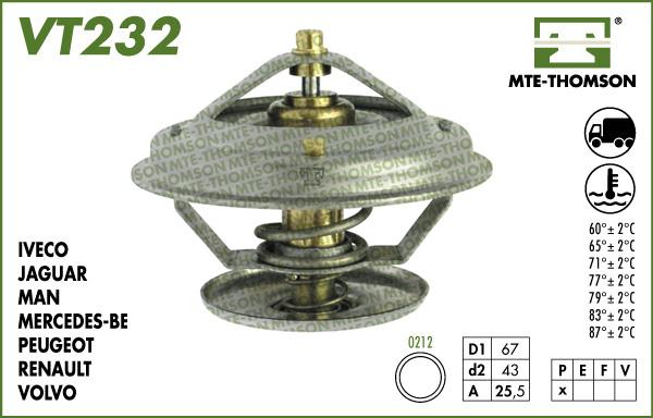 MTE-Thomson VT232.87 - Termostat, rashladna tekućinu www.molydon.hr