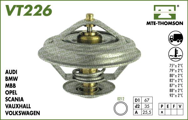 MTE-Thomson VT226.80 - Termostat, rashladna tekućinu www.molydon.hr