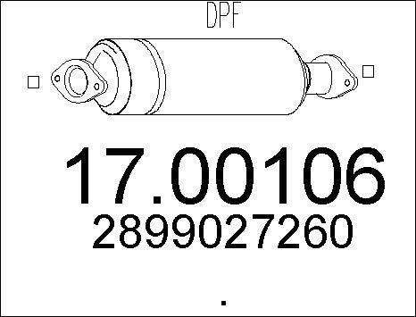 MTS 17.00106 - DPF filter, filter čestica www.molydon.hr