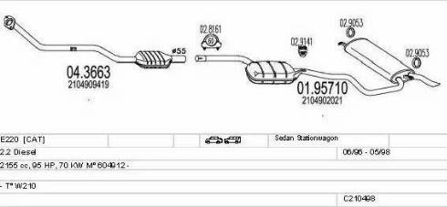 MTS C210498008339 - Ispušni sistem www.molydon.hr