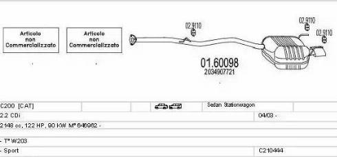 MTS C210444007790 - Ispušni sistem www.molydon.hr