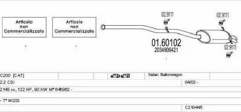 MTS C210445007789 - Ispušni sistem www.molydon.hr