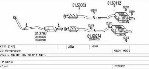 MTS C210463008990 - Ispušni sistem www.molydon.hr
