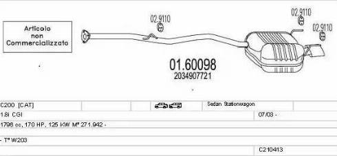 MTS C210413007799 - Ispušni sistem www.molydon.hr
