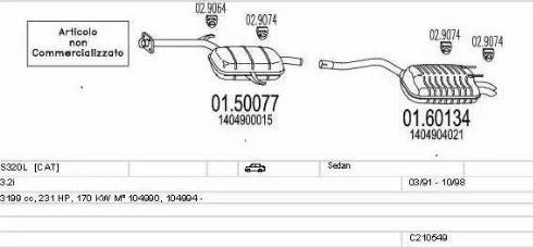 MTS C210549008359 - Ispušni sistem www.molydon.hr
