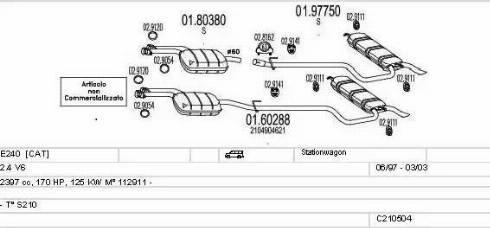 MTS C210504009038 - Ispušni sistem www.molydon.hr