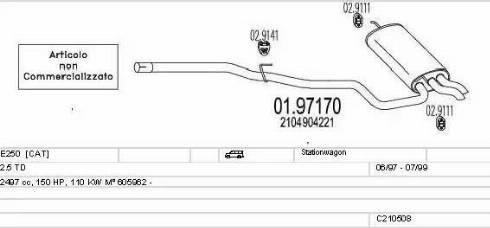 MTS C210508009654 - Ispušni sistem www.molydon.hr