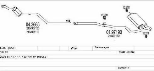 MTS C210516009653 - Ispušni sistem www.molydon.hr