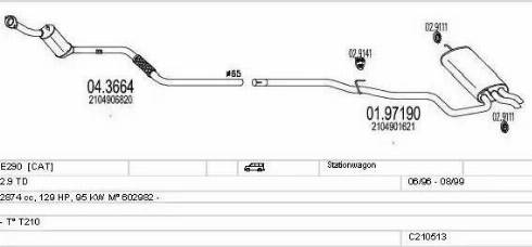 MTS C210513009658 - Ispušni sistem www.molydon.hr