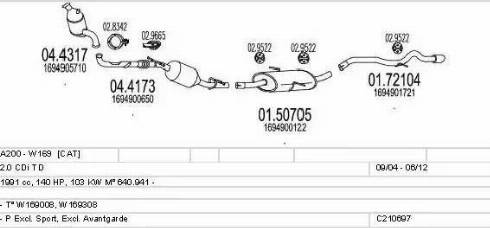 MTS C210697014523 - Ispušni sistem www.molydon.hr