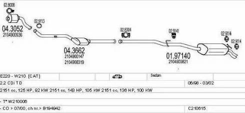 MTS C210615004332 - Ispušni sistem www.molydon.hr