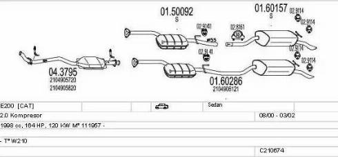 MTS C210674009303 - Ispušni sistem www.molydon.hr