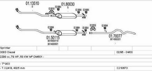 MTS C210673004198 - Ispušni sistem www.molydon.hr