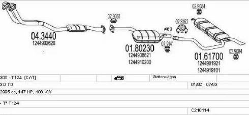 MTS C210114004177 - Ispušni sistem www.molydon.hr