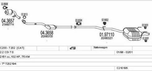 MTS C210186004285 - Ispušni sistem www.molydon.hr
