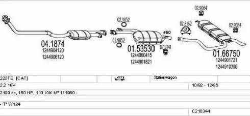 MTS C210344008254 - Ispušni sistem www.molydon.hr