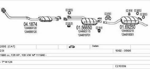 MTS C210339008952 - Ispušni sistem www.molydon.hr