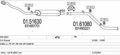 MTS C210250004369 - Ispušni sistem www.molydon.hr