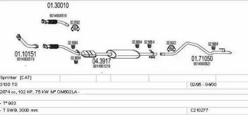 MTS C210277004403 - Ispušni sistem www.molydon.hr