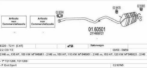 MTS C210795025625 - Ispušni sistem www.molydon.hr