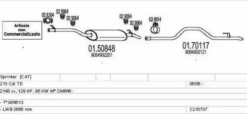MTS C210737022105 - Ispušni sistem www.molydon.hr