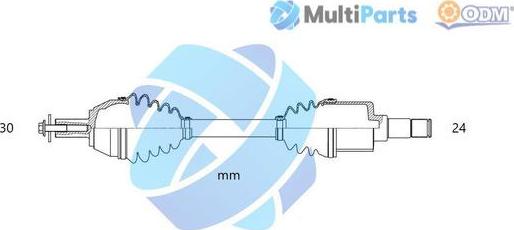 Multiparts 18-141530 - Pogonska osovina www.molydon.hr