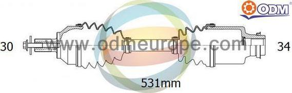 Multiparts 18-141330 - Pogonska osovina www.molydon.hr