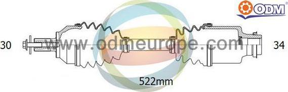 Multiparts 18-141250 - Pogonska osovina www.molydon.hr