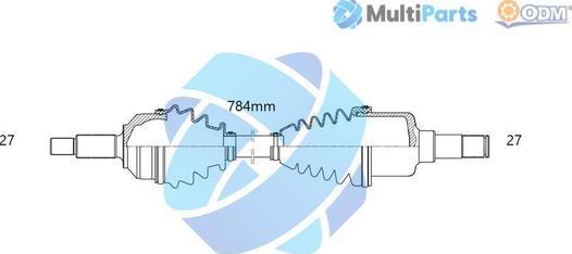 Multiparts 18-143400 - Pogonska osovina www.molydon.hr