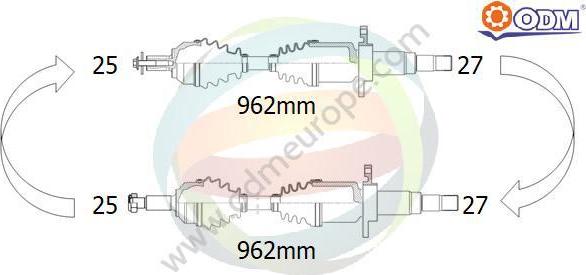 Multiparts 18-142120 - Pogonska osovina www.molydon.hr