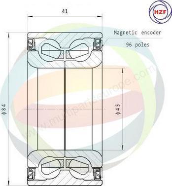 Multiparts 70-140063 - Komplet Ležaja kotača www.molydon.hr