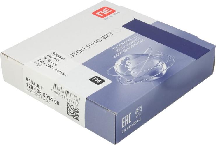 NE 120 038 0014 00 - Komplet klipnih prstenova www.molydon.hr