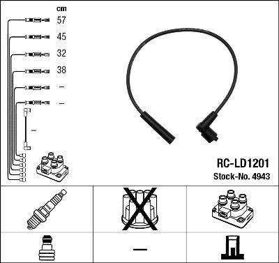 NGK 4943 - Set kablova za paljenje www.molydon.hr