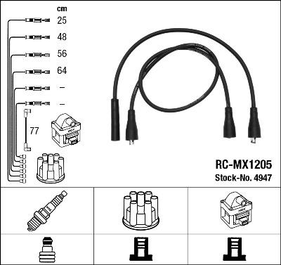 NGK 4947 - Set kablova za paljenje www.molydon.hr