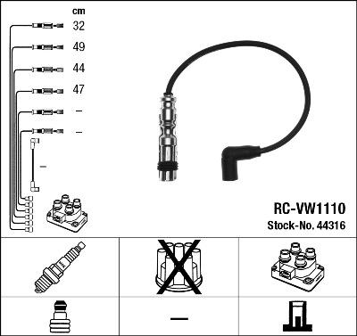 NGK 44316 - Set kablova za paljenje www.molydon.hr
