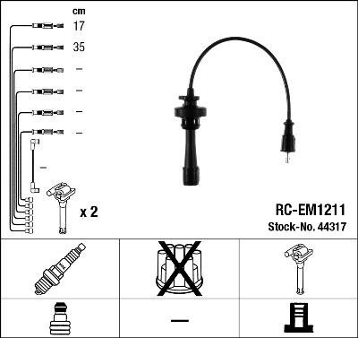 NGK 44317 - Set kablova za paljenje www.molydon.hr